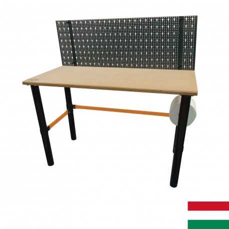 Modulárny pracovný stôl s perforovaným panelom 125x62x80cm